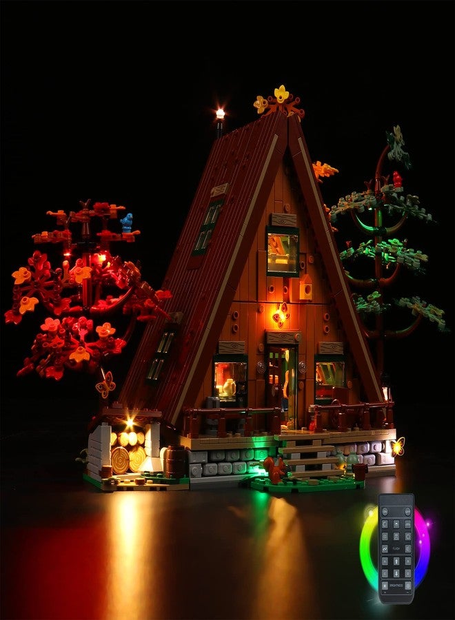 VONADO LED Light Kit Compatible with Lego A-Frame Cabin 21338, Remote Control DIY Lighting Compatible with Lego 21338 (No Model,ONLY Lights) - Image 5